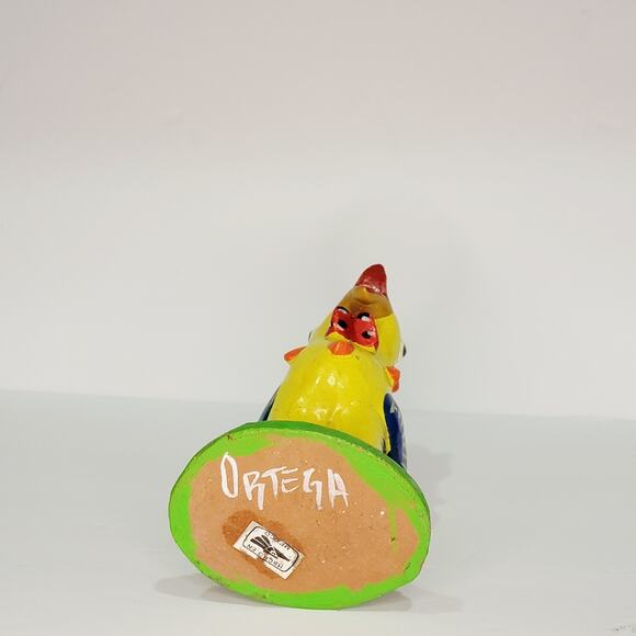 Original_GERARDO ORTEGA_Vintage Clay Rooster_Mexican Folk Art 7" - Picture 6 of 6